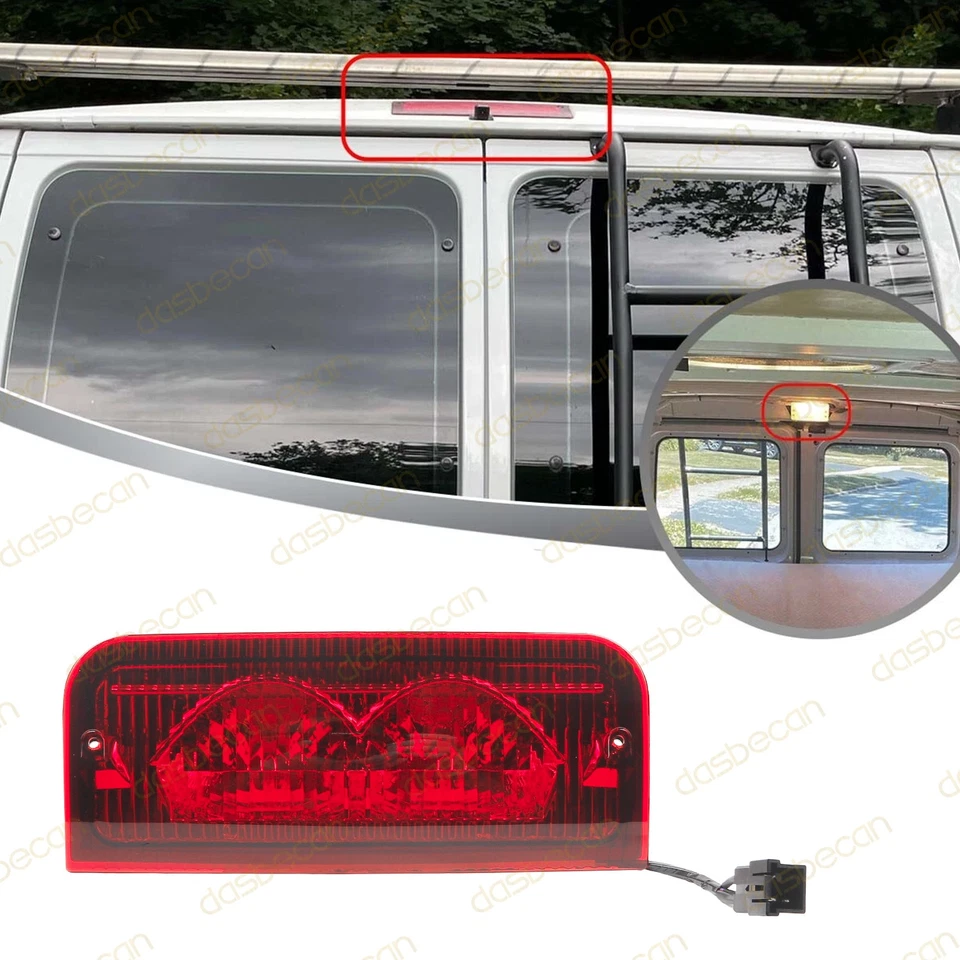 Rear Roof Mounted Third Brake Light Assembly for Ford E-150 E-250 E-350 923-290 Foto 4 de 4