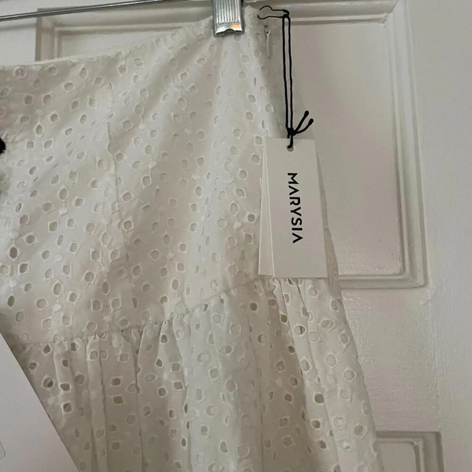 Marysia White Eyelet Skirt/Dress Size M NWT - Image 3 of 4