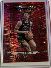 2022 2023 Panini Obsidian Etched Red Ryan Rollins RC no. 153 2/8
