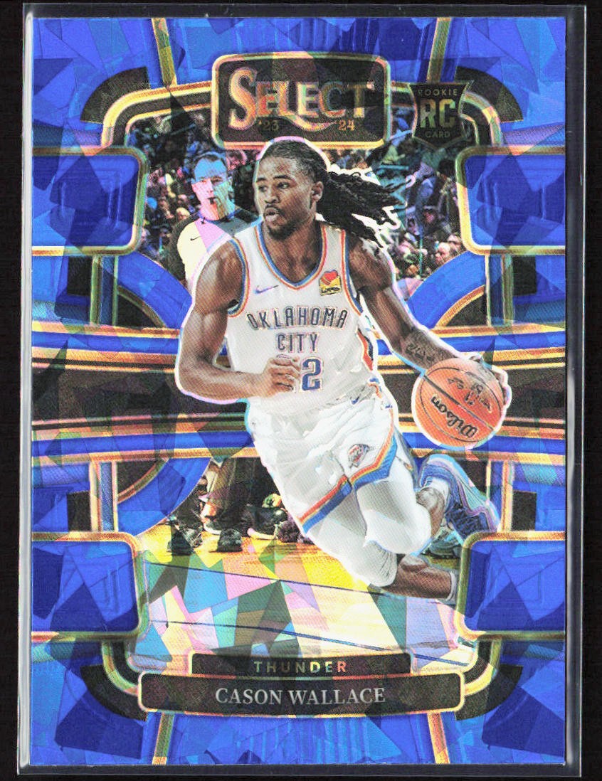 2023-24 Panini Select Cason Wallace Concourse Blue Cracked Ice Prizm Rookie RC