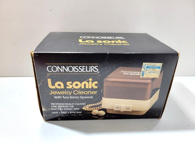 Connoisseurs La Sonic Jewelry Cleaner Two Speed 1986 New Old Stock Untested