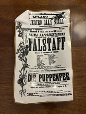 Fornasetti Milan Italy Dish Tray Depicting Falstaff Opera Poster
