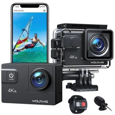 WOLFANG GA100 Action Camera 4K 20MP Waterproof 40M Underwater Camera EIS
