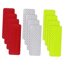 Pieces Safety Reflective Stickers, Warning Reflective Stickers Stick-on Car 12