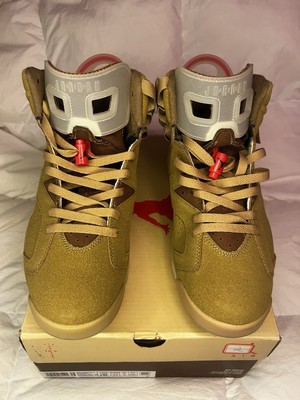 Nike Air Jordan 6 Retro SP Travis Scott British Khaki Sneakers. EU 44