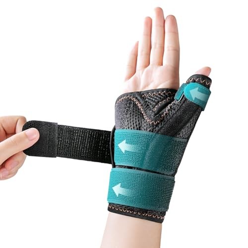 Attelle pouce médicale mixte, orthèse de stabilisation réversible en nylon lavable taille unique