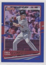 2020 Panini Donruss Photo Variation Holo Blue Trea Turner (Batting) #108 6h5