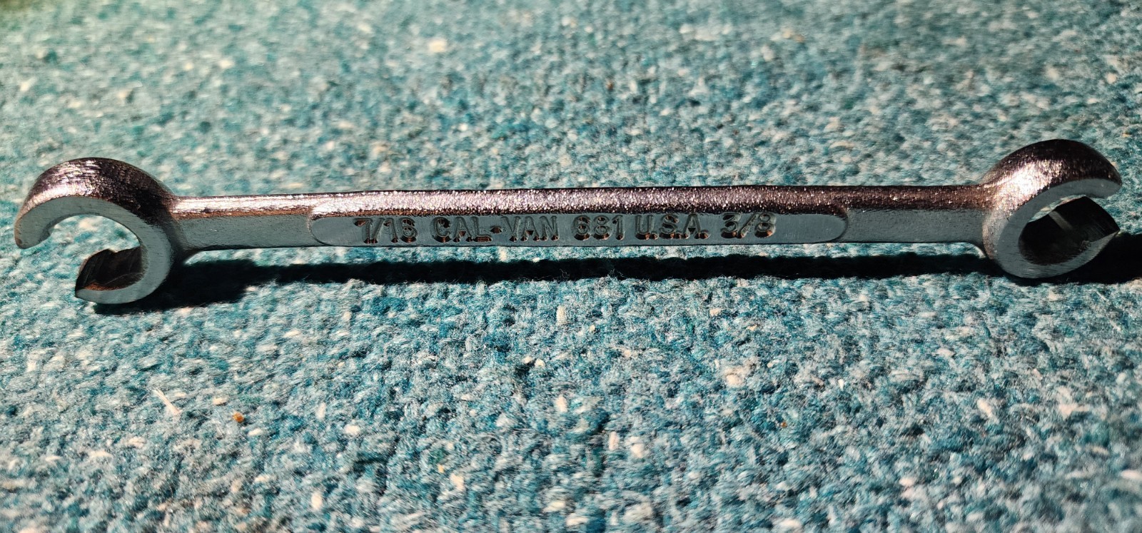 CAL-VAN Tools 681, 7/16" x 3/8" Flare Nut Line Wrench Combination SAE USA! Nice!