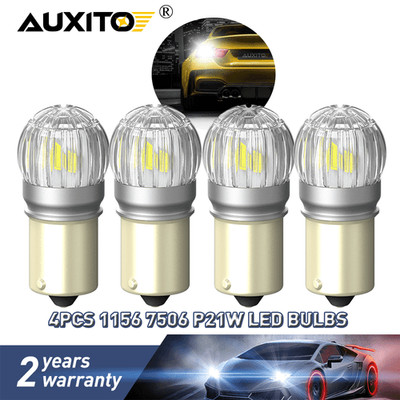 AUXITO 1156 7506 LED Reverse Back Up Tail Light Bulbs 6000K Cool White 2800Lumen
