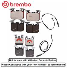 Front & Rear Brake Pad OE Brembo Ceramic +Sensor for BMW M2 M3 M4 (Base)