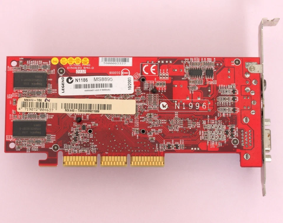 MSI NVIDIA GeForce 4 MX440 64MB DDR 8X AGP Video Card VGA/S-Video/Composite - Image 3 of 4