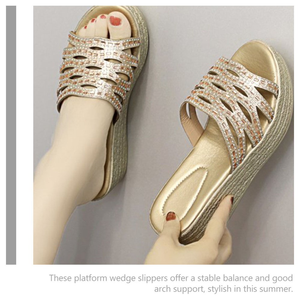 PANTOFOLA D’ORO Sandali con strass Miss Sparkly Slides per donna ciabatte eleganti