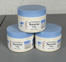 3-Pack Aveeno Baby Eczema Nighttime Cream Moisturizing Oatmeal Colloidal 1 oz/ea