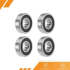 4pcs - 6200/12-2RS Ball Bearings Double Sealed Chrome Steel P0