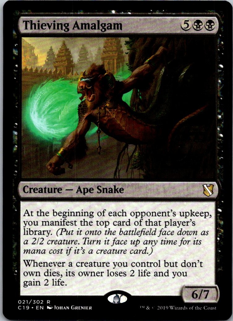 THIEVING AMALGAM 21 R COMMANDER 2019 MAGIC: THE GATHERING NEAR MINT