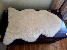 Pure Wool Small White Sheepskin Rug