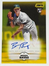 Brady Basso 2025 Stadium Club Base Autographs Yellow Foil Athletics