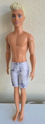 Barbie 2016 Ken Doll Mattel Blonde Hair Blue Eyes 12''