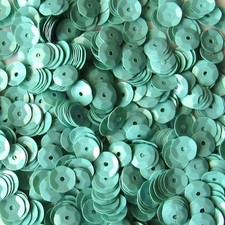 Sequins Cream Blue Turquoise 1 8mm Round Cup 400/ 4,000 25 Off pcs Loose