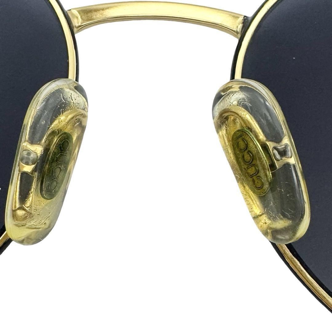 GUCCI GG2600 S Sunglasses Glasses Gold Black Metal Frame Oval MADE IN ITALY Men thumbnail 9