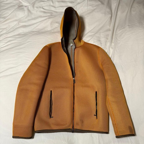 Miu Miu, MIU MIU 1999 Vintage Mesh Zip Hoodie Jacket Orange Size M
