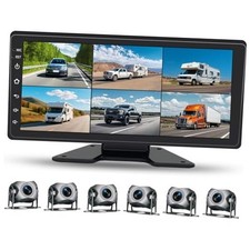 6 Channel Backup Camera System,1080P Rearview Camera with Carplay  6 camera