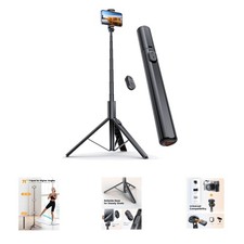 71-Inch Phone Tripod with Wireless Remote - Ideal for Vlogging, Travel Filming