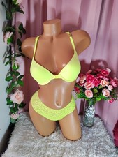 Victoria's Secret PINK bra And Panty Set 32C/small Panty Read Description 