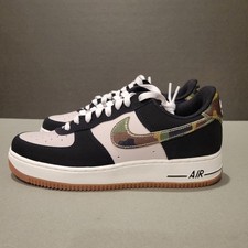 Nike Air Force 1 White Black Brown Casual Sneaker Shoes Men US 7.5 Women US 9