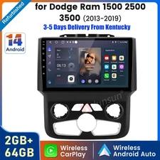 For Dodge Ram 1500 2500 3500 2014-2018 Carplay 2+64G Android 14 Car Stereo Radio
