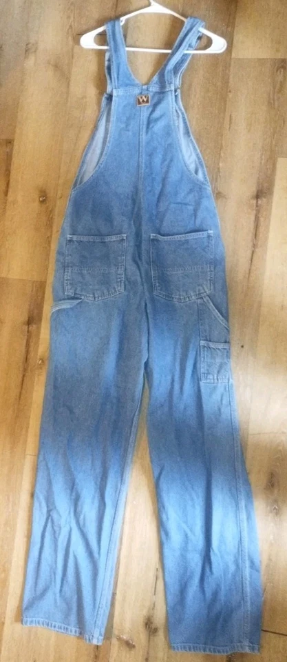 Vintage Walls Light Denim Overalls Size 34/34 Bibs - Image 3 of 4