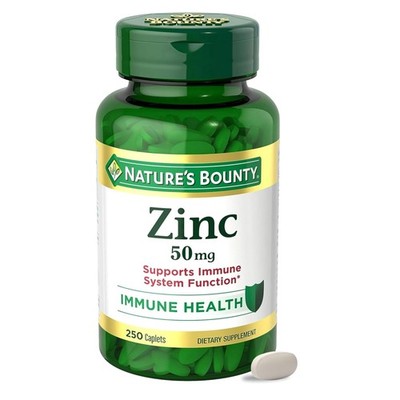 Nature s Bounty Zinc 50mg, Immune Support & Antioxidant 250 Count (Pack of 1) 