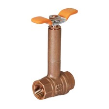 75344 Premium Brass Ball Valve Long Bonnet with T-Handle with 1/2 in. FIP Con...
