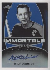 2015 Leaf Metal Immortals Blue Prismatic 4/15 Milt Schmidt #MI-MS1 Auto HOF uk2
