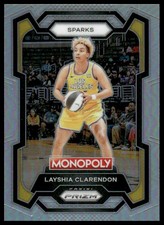 Layshia Clarendon 2024 Panini Prizm Monopoly WNBA #57 Silver Los Angeles Sparks