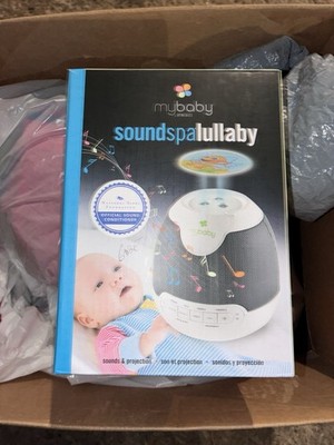HoMedics MyBaby SoundSpa Lullaby White Noise Machine White Gray MYB-S305C