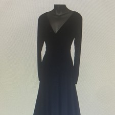 Women's V-Neck Long Maxi Dress, Solid Colors, Long Sleeve & Sleeveless Options