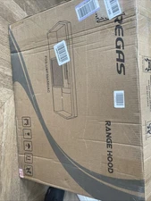 FIREGAS 24 inch Range Hood, 300CFM Ducted/Ductless Convertible Under dented