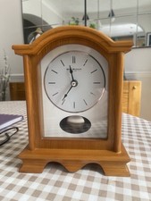 WM Widdop Mantle Clock Wood Case Quartz Movement