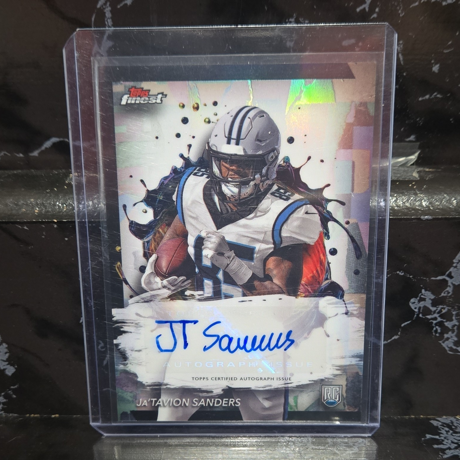 Ja'Tavion Sanders Topps Finest Rookie Finest Autographs #RFAJS Base