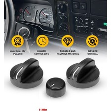 For 1994-1997 Dodge Ram 1500 2500 3500 Ac Temperature Fan Control Knob Kit 3-30x