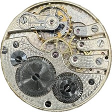 Antique 40mm Agassiz 21 Jewel Mechanical Pocket Watch Movement McMillan Swiss