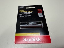 NEW SANDISK EXTREME PRO USB 3.2 SOLID STATE FLASH DRIVE 128GB FAST SSD