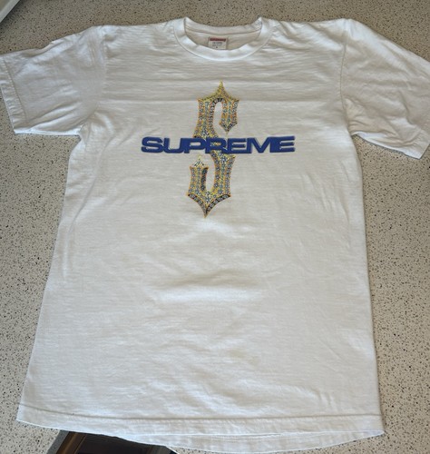 Supreme  Diamond Logo White T-Shirt Size Small