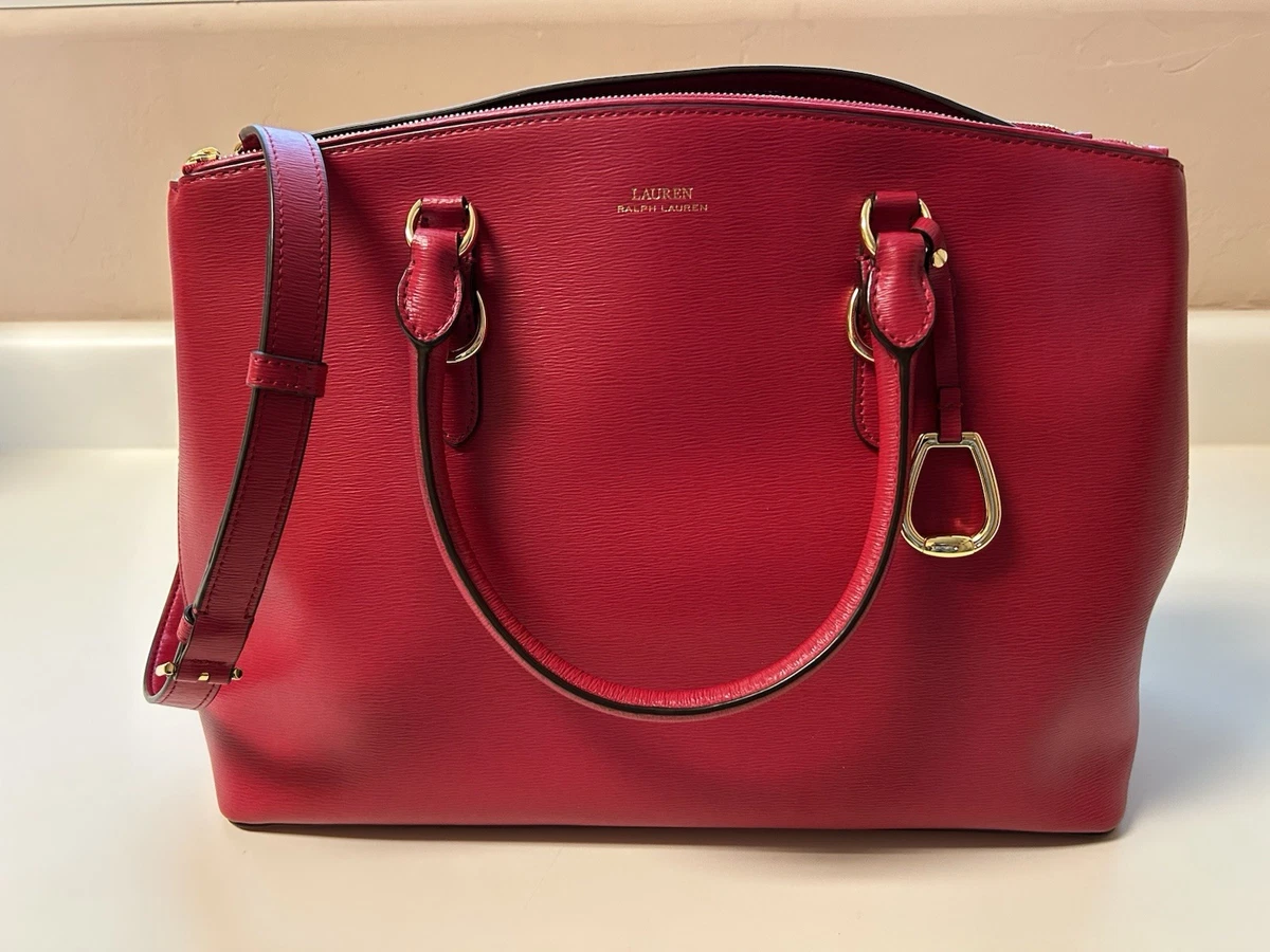 Lauren Ralph Lauren Satchel/Top Handle Bag Red Bags & Handbags for