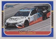 2020 Panini Donruss NASCAR Retro 1987 Throwback Cars Blue /199 Denny Hamlin iy3