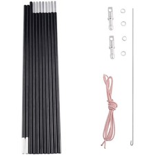 Portable Aluminum Tent Poles - Lightweight, Easy Setup Customizable Length