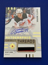 2024-25 Upper Deck Ultimate Hockey Rookie Patch Auto #ADT-GC Graeme CLARKE #/199