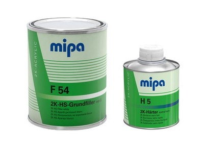 SET Mipa 2K HS Grundfiller F 54 weiß inkl. Härter H5 extra kurz 1,25 L | 1,0 L F