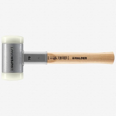 Halder Supercraft Dead Blow, Non-Rebounding Hammer with Nylon Face Inserts and S